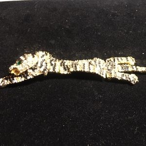 Vintage Movable  Leopard Brooch #24A